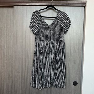 Striped Torrid Skater Dress 1X